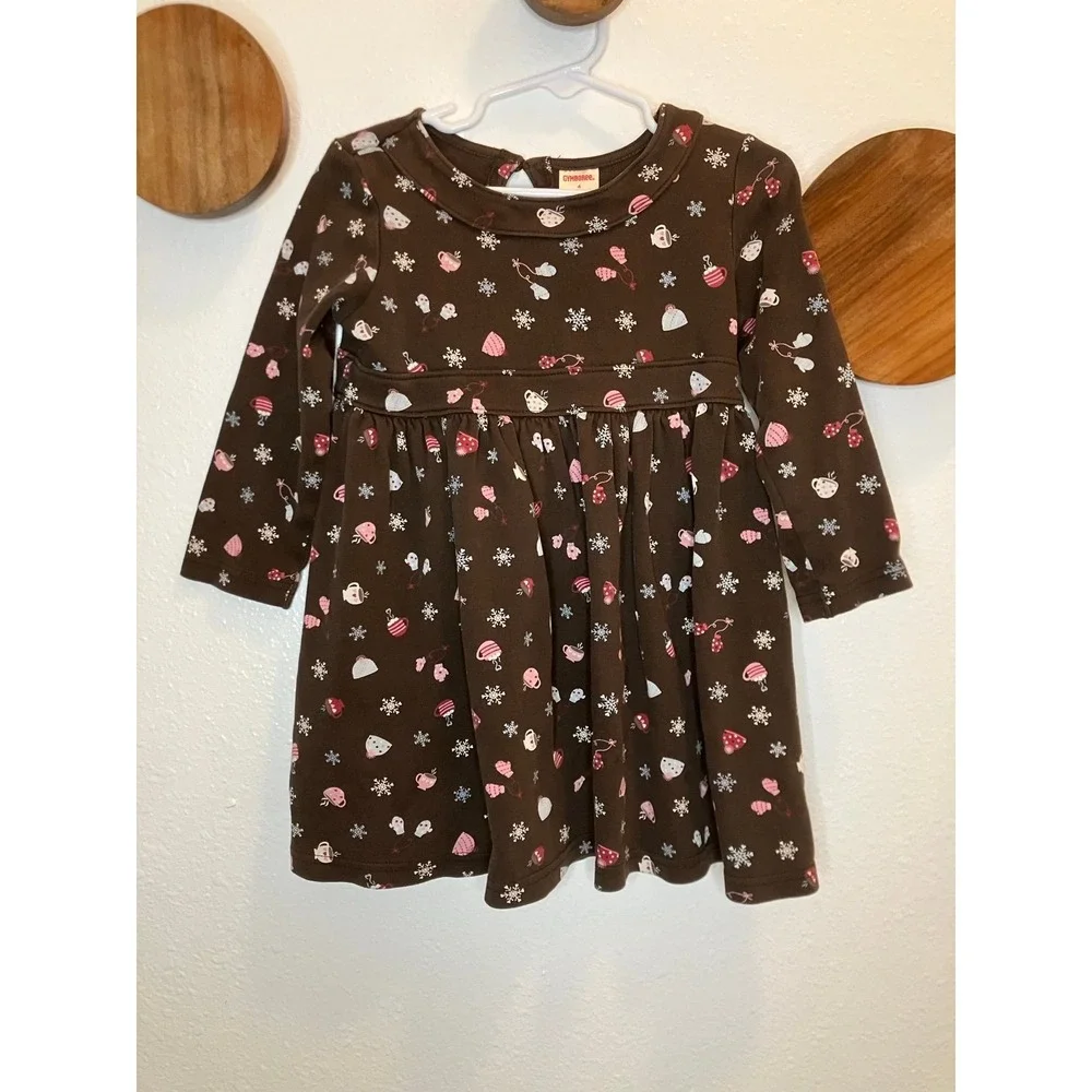 2008 Vintage Gymboree Winter‎ Dress Brown Size 4
